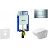 Geberit Kombifix - Modul na závesné WC s tlačidlom Sigma30, lesklý chróm/chróm mat + Duravit D-Code - WC a doska, Rimless, SoftClose 110.302.00.5 NH6