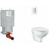 Grohe Uniset Set predstenovej inštalácie, klozetu, dosky SoftClose a tlačidla Skate Cosmopolitan, Moon White SANI15BB3103-GR