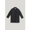 KABÁT GANT QUILTED COAT WITH CORD TRIM BLACK