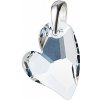 Nubis Strieborný prívesok srdce Crystal AB ZB3106