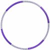 VFstyle Fitness foam Hula hoop pruhovaná VFstyle 80 cm fialovo-sivá