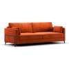 SLAVKA 3R London Orange - 3Sed rozkladací s úložným priestorom, nohy kovové čierne, látka London Orange 3.csk