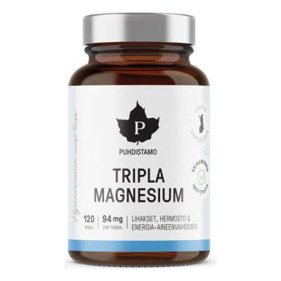 Puhdistamo Tripla Magnesium 120 kapsúl
