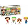 Funko POP! 4-Pack Animation: One Piece - Monkey D. Luffy / Roronoa Zoro / Nami / Sanji Special Edition