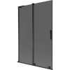 MEXEN/S - Velar L dvojkrídlová posuvná vaňová zástena 120 x 150, grafit, čierna 896-120-003-41-70