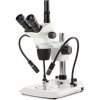 Euromex Zoom-stereomikroskop NexiusZoom NZ.1903-PG, trinokulárny, 6.7–45x, stĺpový stojan, dvojité husie krky