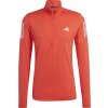 Pánska bežecká mikina adidas, OTR 1/4 ZIP červená,biela XL