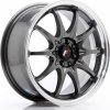 JAPAN RACING Japan Racing JR5 7x16 5x100 ET30 Gun Metal w/Machined Lip 67.1