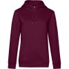B&C Mikina B&C QUEEN Hooded s kapucí, dámská COT01W02Qx5503-dark cherry L Třešeňová tmavá