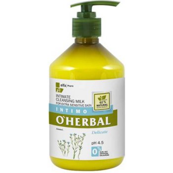 O'Herbal Intímné čistiace mlieko pre mimoriadne citlivú pokožku s výťažkami  ľanu 500 ml od 4 € - Heureka.sk