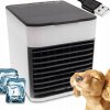 PRENOSNÁ MALÁ USB KLIMATIZÁCIA NA VODU A ĽAD 3V1 KLIMATOR DO DOMÁCNOSTI VENTILÁTOR