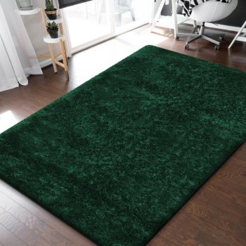 DomTextilu Luxusný koberec s dlhým vlasom v nádhernej smaragdovej farbe  41776-197103 od 101,9 € - Heureka.sk