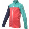 Detská mikina celozips SENSOR COOLMAX THERMO korál/sea green/deep blue 130