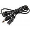 Kábel pre LED pásik predlžovací s konektormi DC 5,5 x 2,1mm, vidlica + zásuvka, 100cm