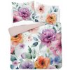 DETEXPOL Francúzske obliečky 3D Kvety akvarel micro Polyester - mikrovlákno, 220/200, 2x70/80 cm