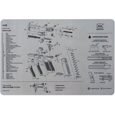 Podložka pre zbrojárov Gen5 Glock Sivá