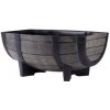 Strend Pro Kvetináč GDA Woodeff 817 teak 41x29x19 cm barel