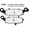 Predné brzdové doštičky / obloženie Nissin Suzuki VL 1500 Intruder LC Left/Rear 2002 směs NS
