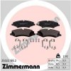 ZIMMERMANN Sada brzdovych platniciek kotucovej brzdy 25022.185.2