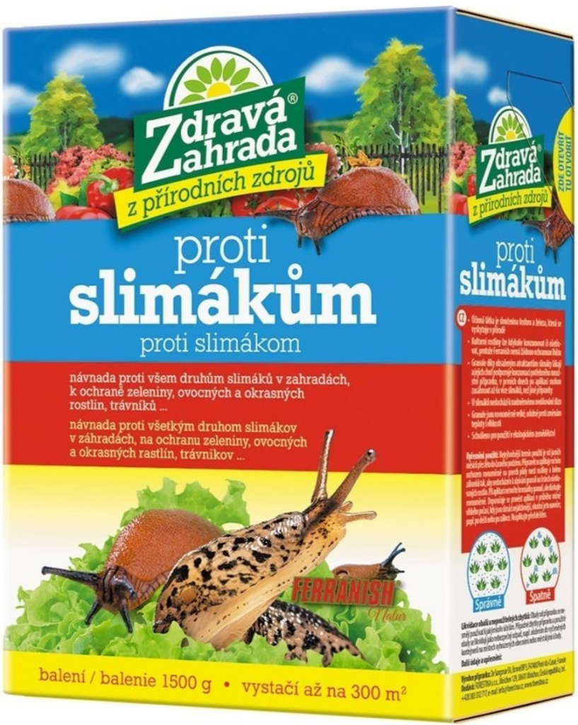 Zdravá záhrada Zdravá zahrada Prípravok proti slimákom Ferranish 1,5 kg