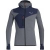Salewa PUEZ 2 DRY L/S HOOD FULL-ZIP TEE black out melange