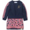 DIRKJE Šaty D-GiRL 74 Navy+red+pink D36372-35-74