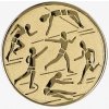 Atletika : Emblém - Nálepka na trofej Ø 50 mm zlatá