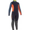 TRIBORD Detská kombinéza z neoprénu 3/2 mm Dinghy 500 šité/lepené švy modro-oranžová 10 rokov