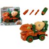 LEAN TOYS Oranžová Dino miešačka na odskrutkovanie + príslušenstvo