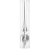 Ozdoba MagicHome Vianoce, 1 ks, 28 cm, špic, strieborný, na vianočný stromček