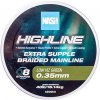 Pletená Šnúra Nash Highline Extra Supple Braid Green 1200m 0,35mm/18,14kg