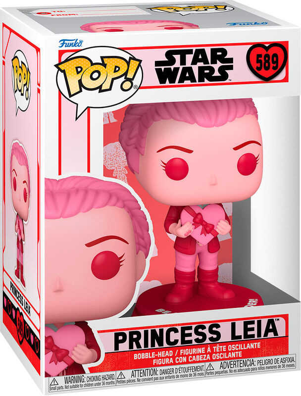 Funko Pop! 589 Star Wars Valentines Leia