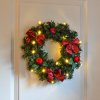 Haushalt international Haushalt international LED vianočný veniec na dvere, Ø 28 cm
