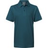 James & Nicholson Polokošile JN 70K, krátký rukáv, dětská COT02070K58005-petrol 2XL Petrolejová