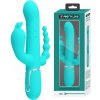 TWINKLED TENDERNESS, 7 funkcií búchania 7 vibračných funkcií 4 valivé funkcie - Pretty love cammy 4 in 1 multifunction tripple rabbit vibrator blue