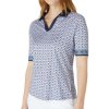 Dámska polokošeľa Callaway Golf CHEV GEO 1/2 SLEEVE FLINT STONE S