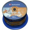 VERBATIM DVD-R (50-Pack) Cake/Print/16x/4.7GB/NoID 43533