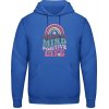 AWDis Hoodie Mikina - Pozitívna myseľ, život - Blu reale - S - Pánske