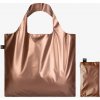 Skladacia nákupná taška LOQI METALLIC Matt Rose Gold