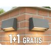 ORNO LED nástenné svietidlo do exteriéru ENYE LED 3W,170lm, IP65, 4000K, sivé, 1+1 zadarmo! [AD-OP-6191L4]