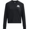 Dámska mikina Under Armour, RIVAL TERRY GRAPHIC CREW čierna,biela sm