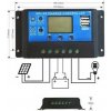 Solárny regulátor nabíjania 30A 36V s USB výstupom a LCD displejom