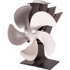 HS Flamingo Ventilátor na kachle 5lopatkový, strieborný, 115 x 180 x 197 mm