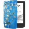 PROTEMIO 75394 ART Zaklápacie puzdro pre Pocketbook 629 Verse / Pocketbook 634 Verse Pro APRICOT BLOSSOM