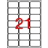 Etikety, univerzálne, 63,5x38,1 mm, zaoblené rohy, APLI, 2100 etikiet bal