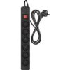 Prepäťová ochrana 6 zás 1,5m čierna EMOS