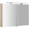 Sapho MIRRÓ galérka s LED osvetlením, 100x70x16cm, brest Bardini MC100-0013