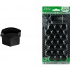 Krytky na skrutky kolies 21 mm čierne