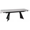 Signal Jedálenský stôl rozkladací LACONI čierny mat/biely mat keramika kov 160-220 cm x 77 cm x 90 cm