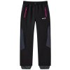 Dievčenské softshellové nohavice, zateplené - Wolf B2495, čierna / ružové zipsy Farba: Čierná, Veľkosť: 122